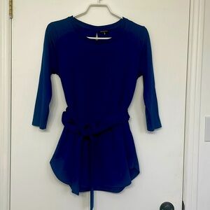 Dynamite brand , royal blue tunic with belt and back detail